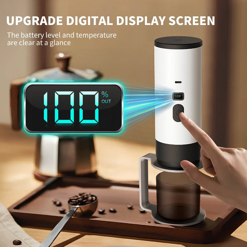 5-in-1 Portable Coffee Machine — 7800mAh Battery Powered