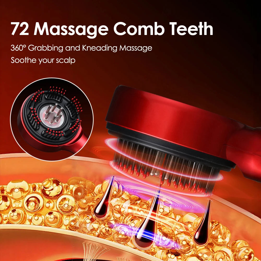 Electric Scalp Massage Comb — Vibration Hair Growth Stimulator