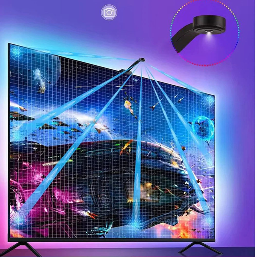RGBIC TV Backlight Strip — App & Music Sync (55–75 inch)