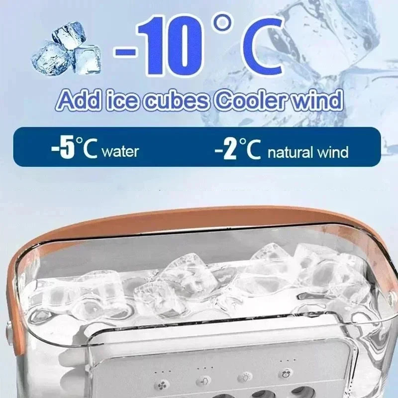 3-in-1 Portable LED Air Cooler