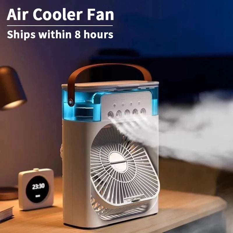 3-in-1 Portable LED Air Cooler
