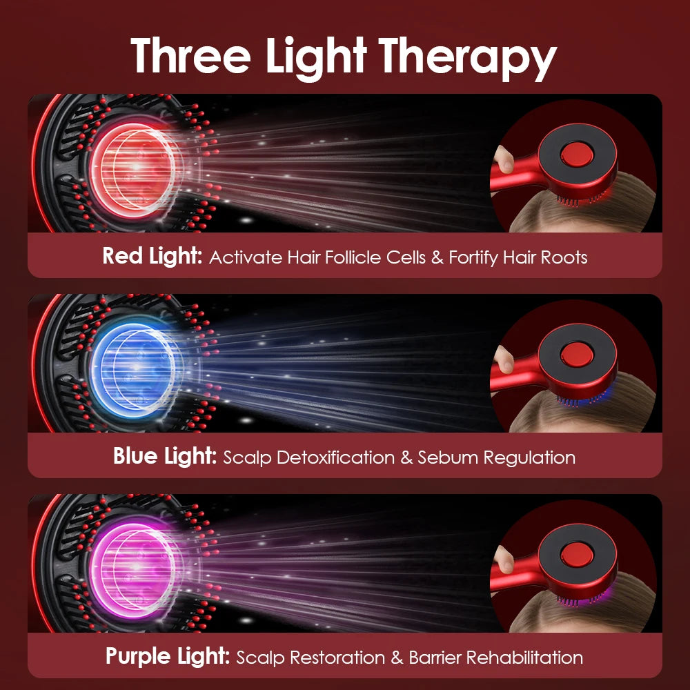 Electric Scalp Massage Comb — Vibration Hair Growth Stimulator