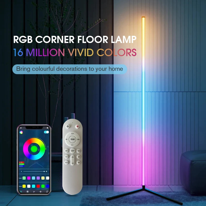 Smart RGB Floor Lamp — 16 Million Colors & Music Sync