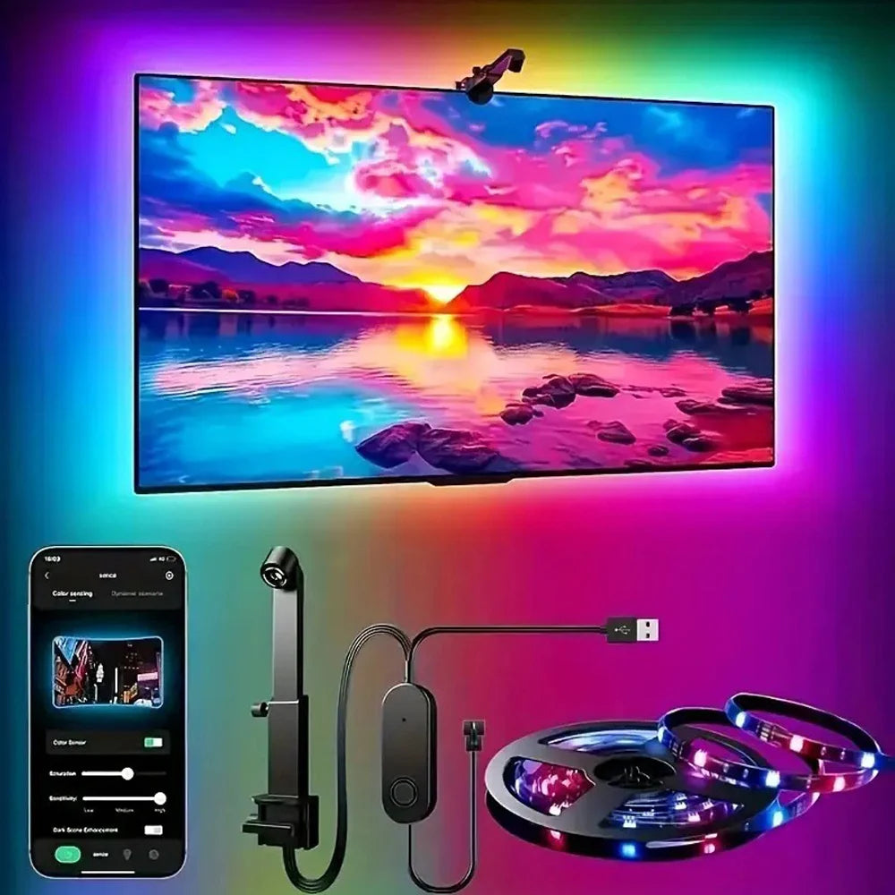 RGBIC TV Backlight Strip — App & Music Sync (55–75 inch)