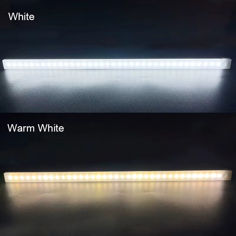 Motion Sensor Night Light – USB-C Rechargeable LED Lamp for Cabinet, Bedroom & Staircase