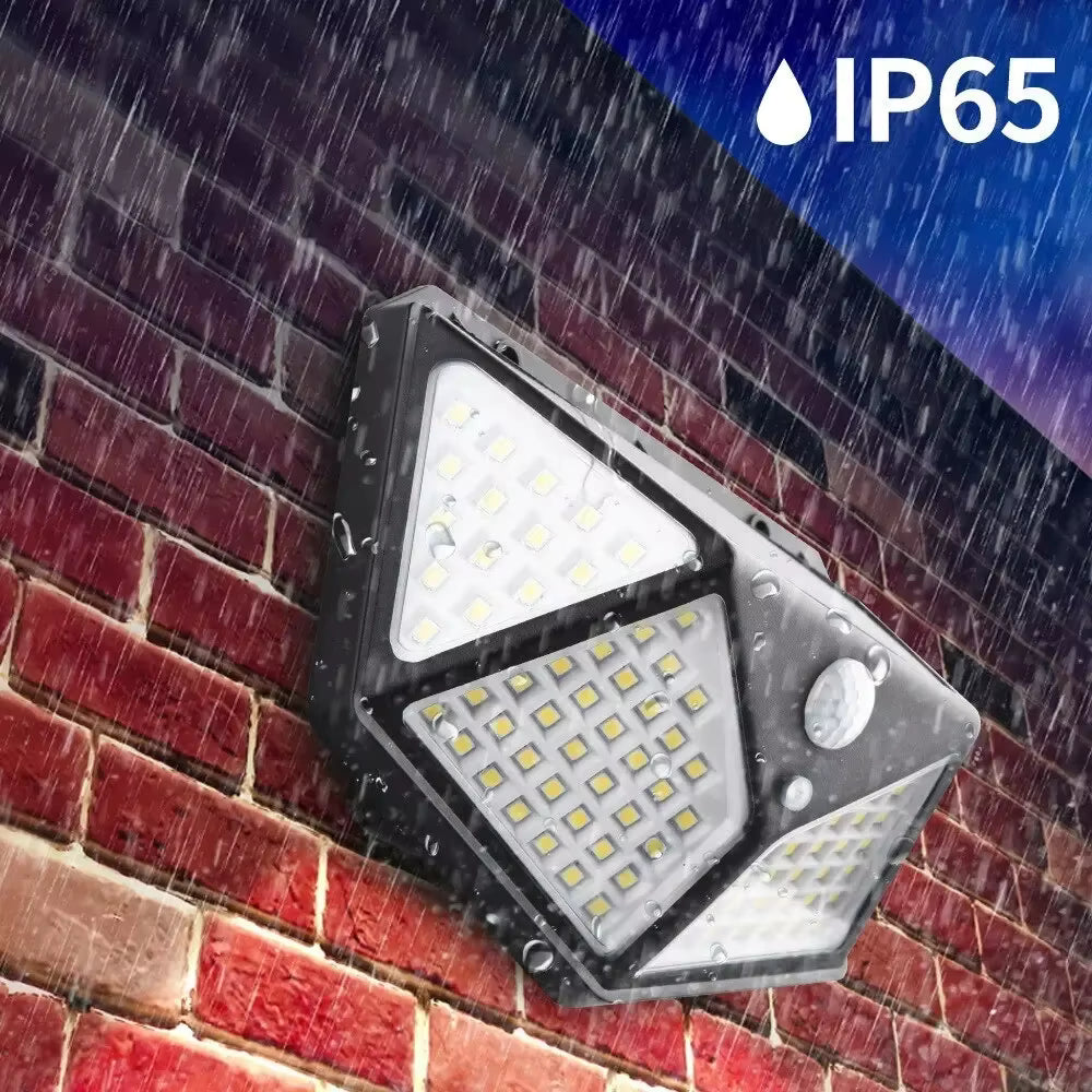 Solar Motion Sensor Garden Lamp – 100 LED Waterproof Spotlight