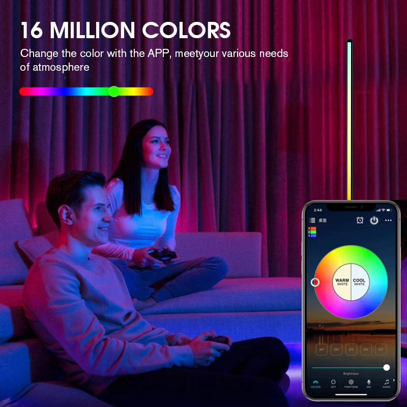Smart RGB Floor Lamp — 16 Million Colors & Music Sync